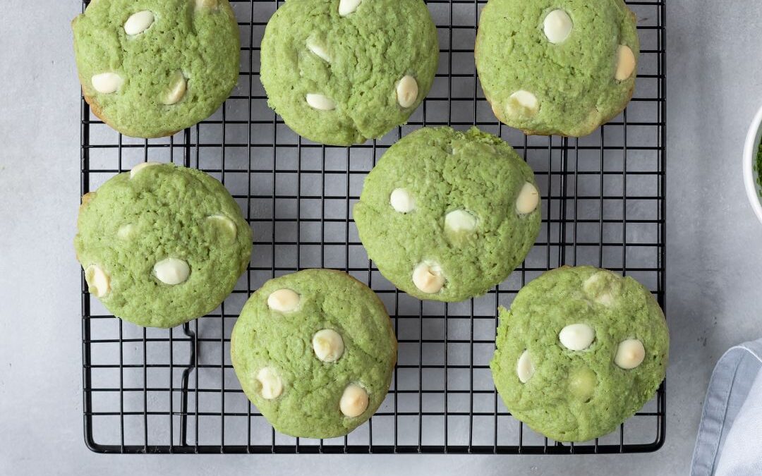 Matcha and White Chocolate Cookies