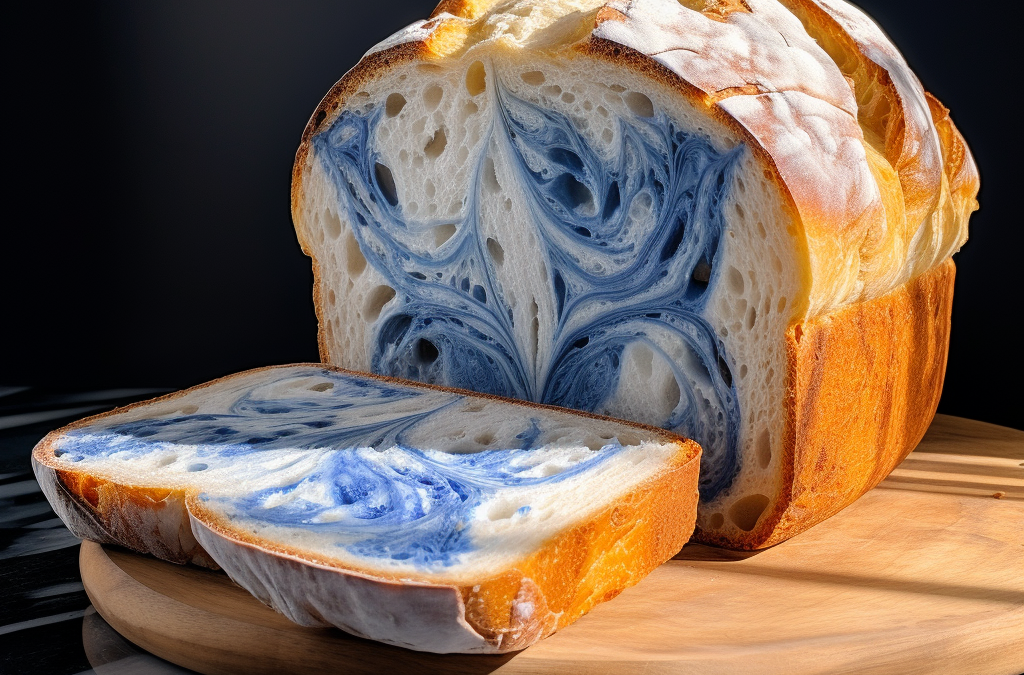 Butterfly Pea Marbled Sourdough