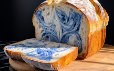 Butterfly Pea Marbled Sourdough